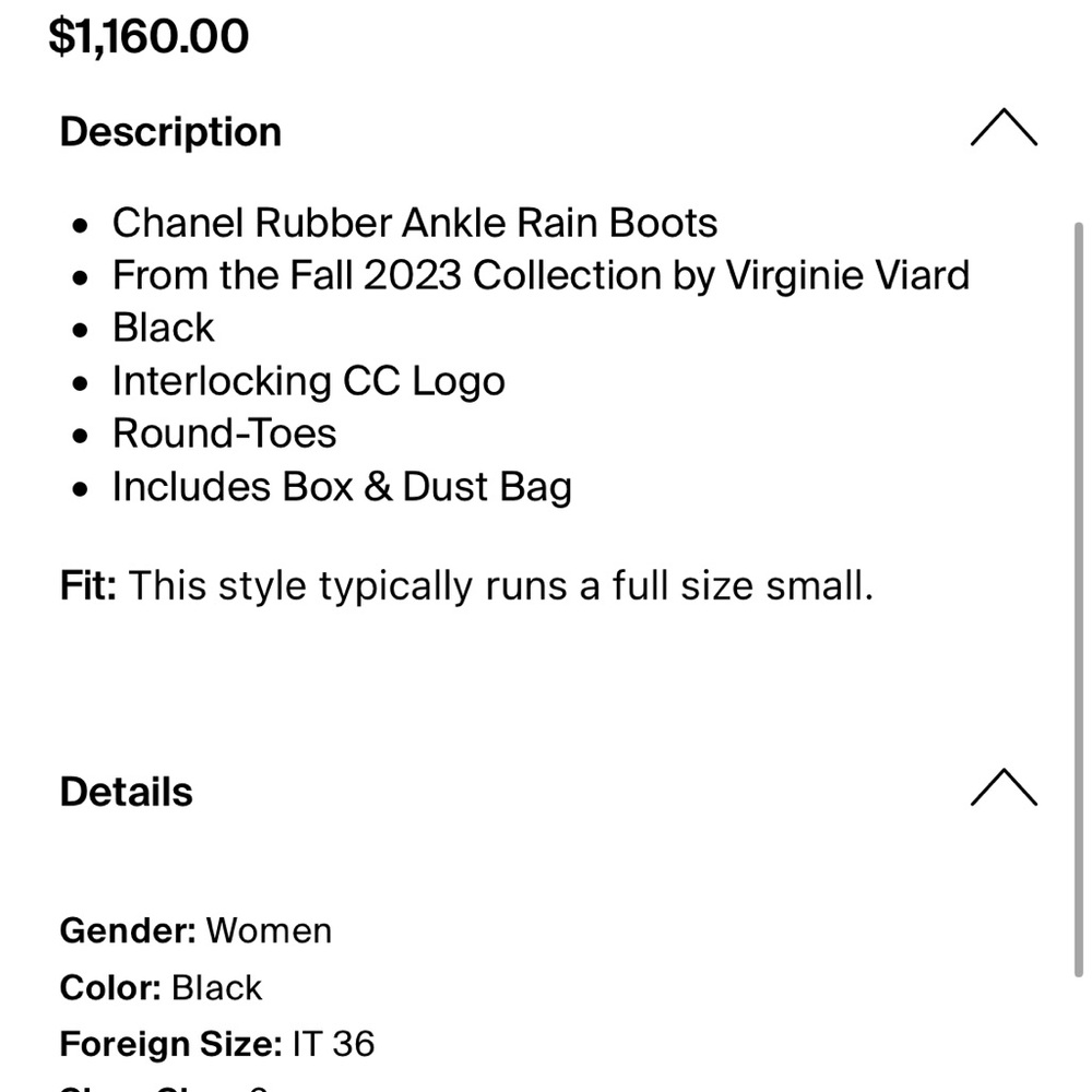 Chanel Logo Rain Booties - Picture 5 of 13